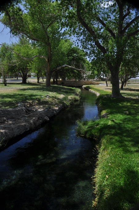 the canal that runs through the park